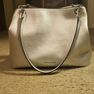 Michael Kors Metallic Silver Shoulder Bag